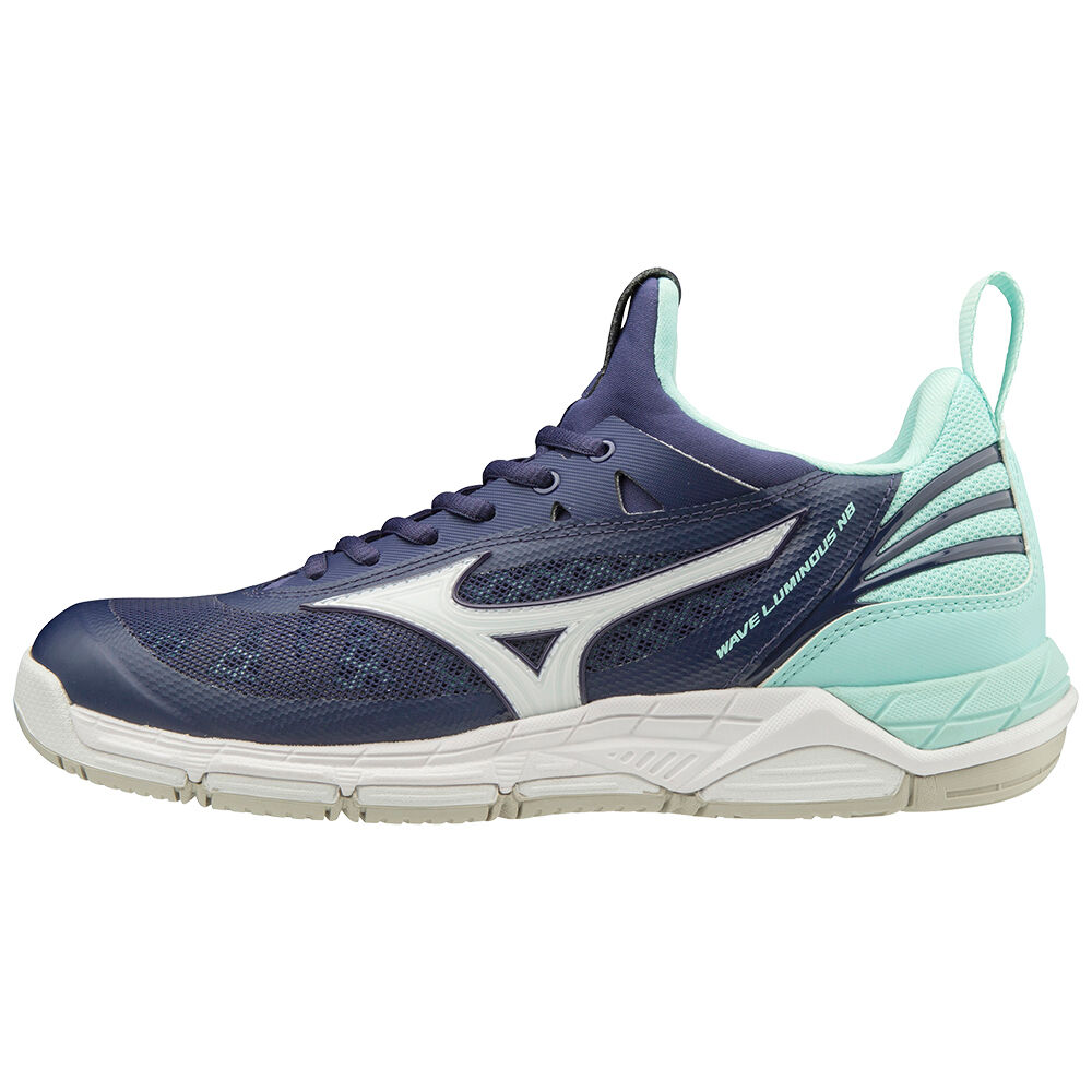 Tenis Para Basquetbol Mizuno Wave Luminous NB Para Mujer Azul Marino/Azules 6580219-OM